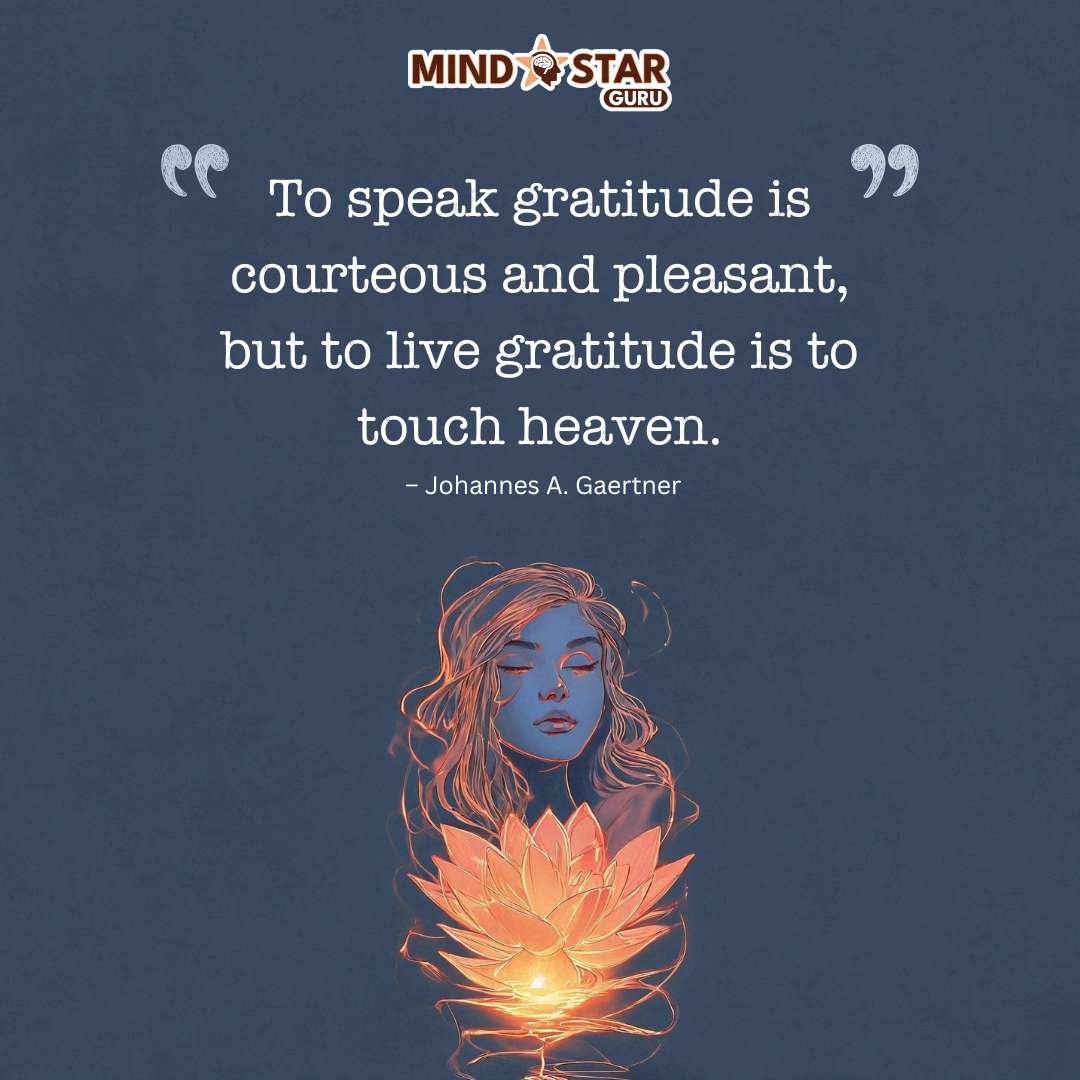 To speak gratitude is courteous