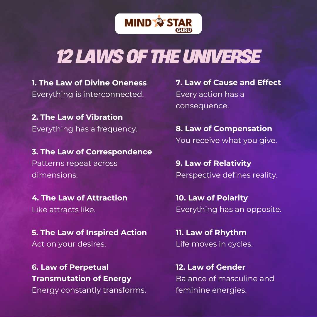 12 laws of the universe