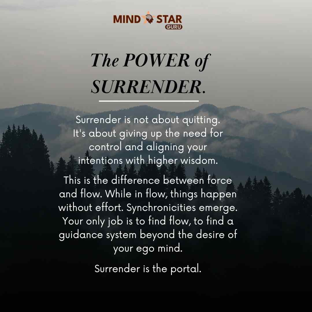 The power of surrender